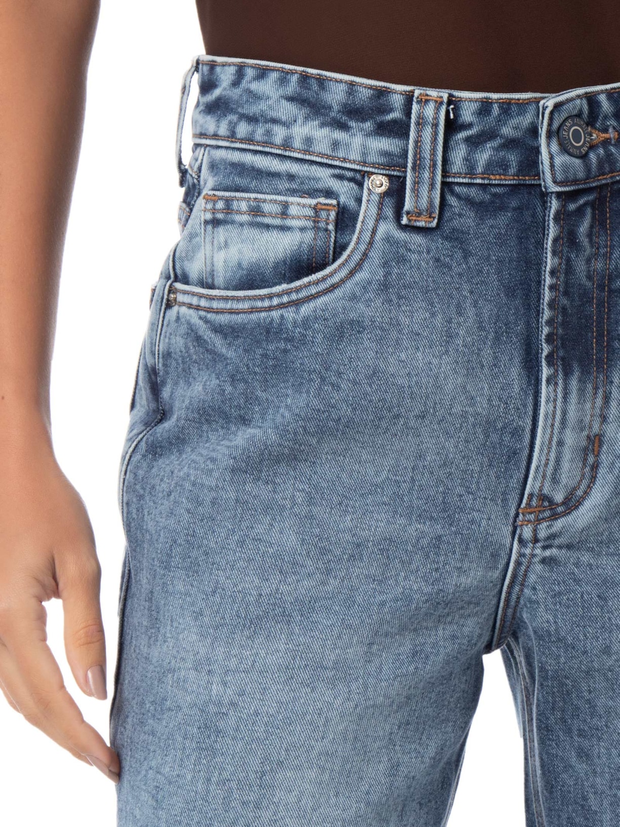 Calça Jeans Feminina Reta Rio de Janeiro Basic – Azul Animale Jeans
