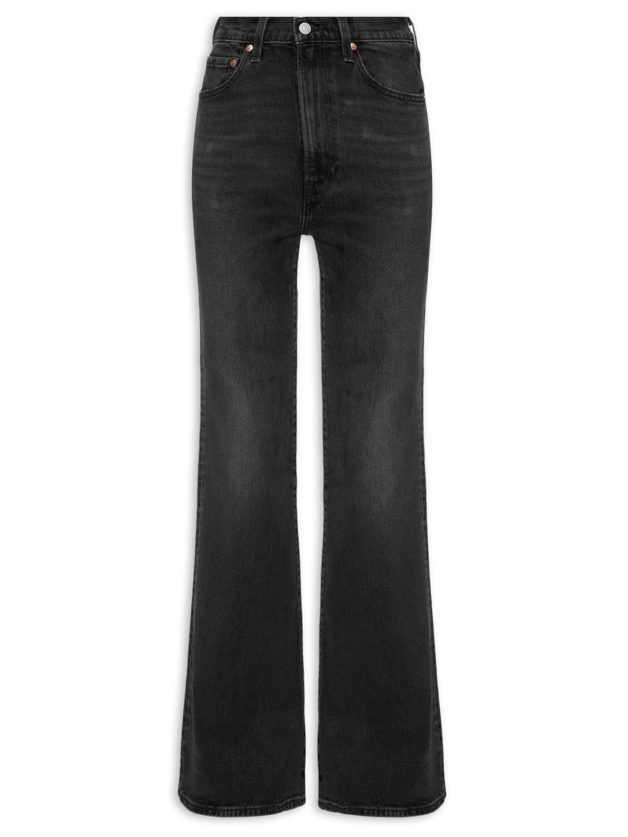 Calça Jeans Feminina Ribcage Bells - Preto
