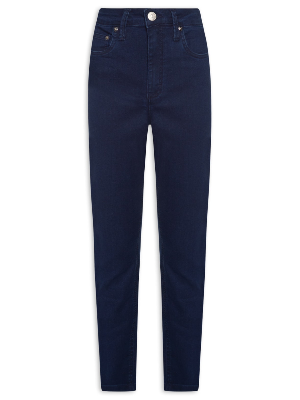 Calça Jeans Feminina Skinny Basic High - Azul