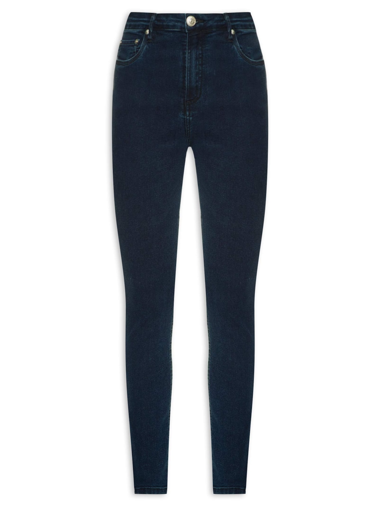 Calça Jeans Feminina Skinny Basic High Intense BL - Azul