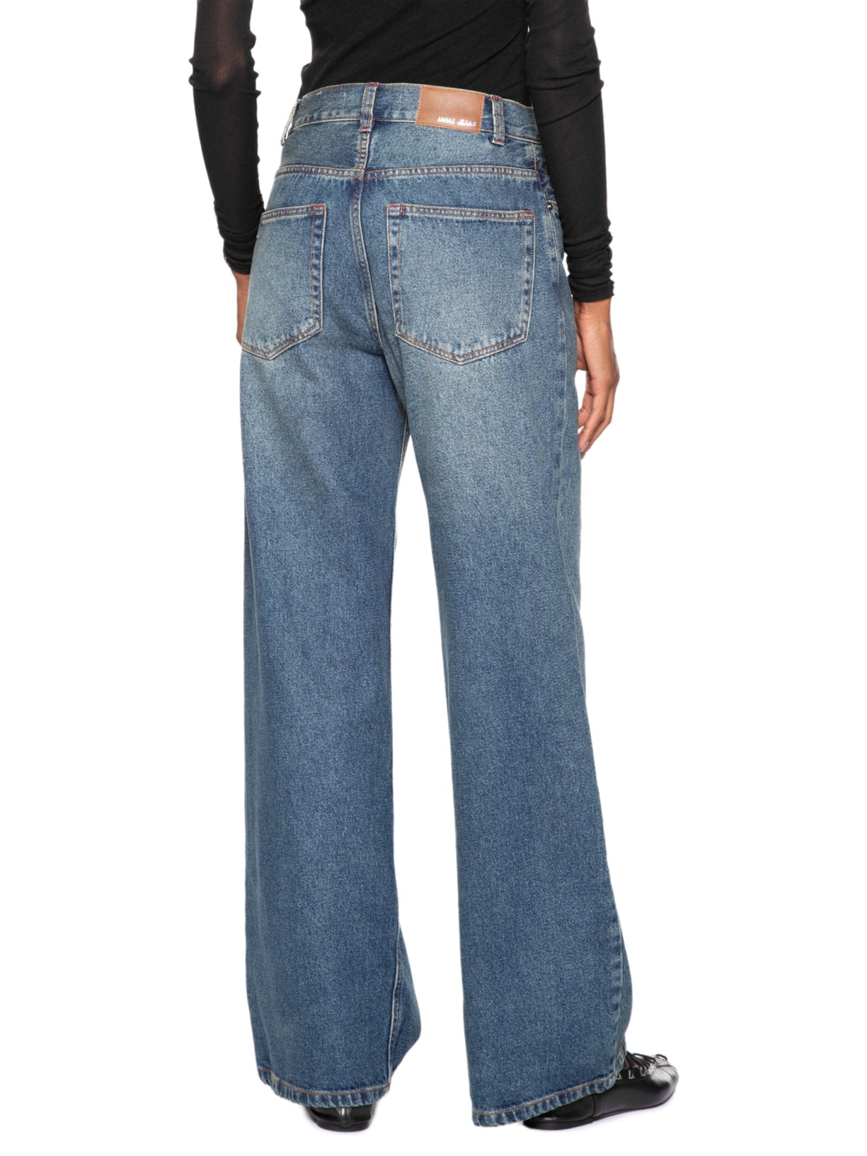 Calça Jeans Feminina Wide Leg Azul Animale Jeans