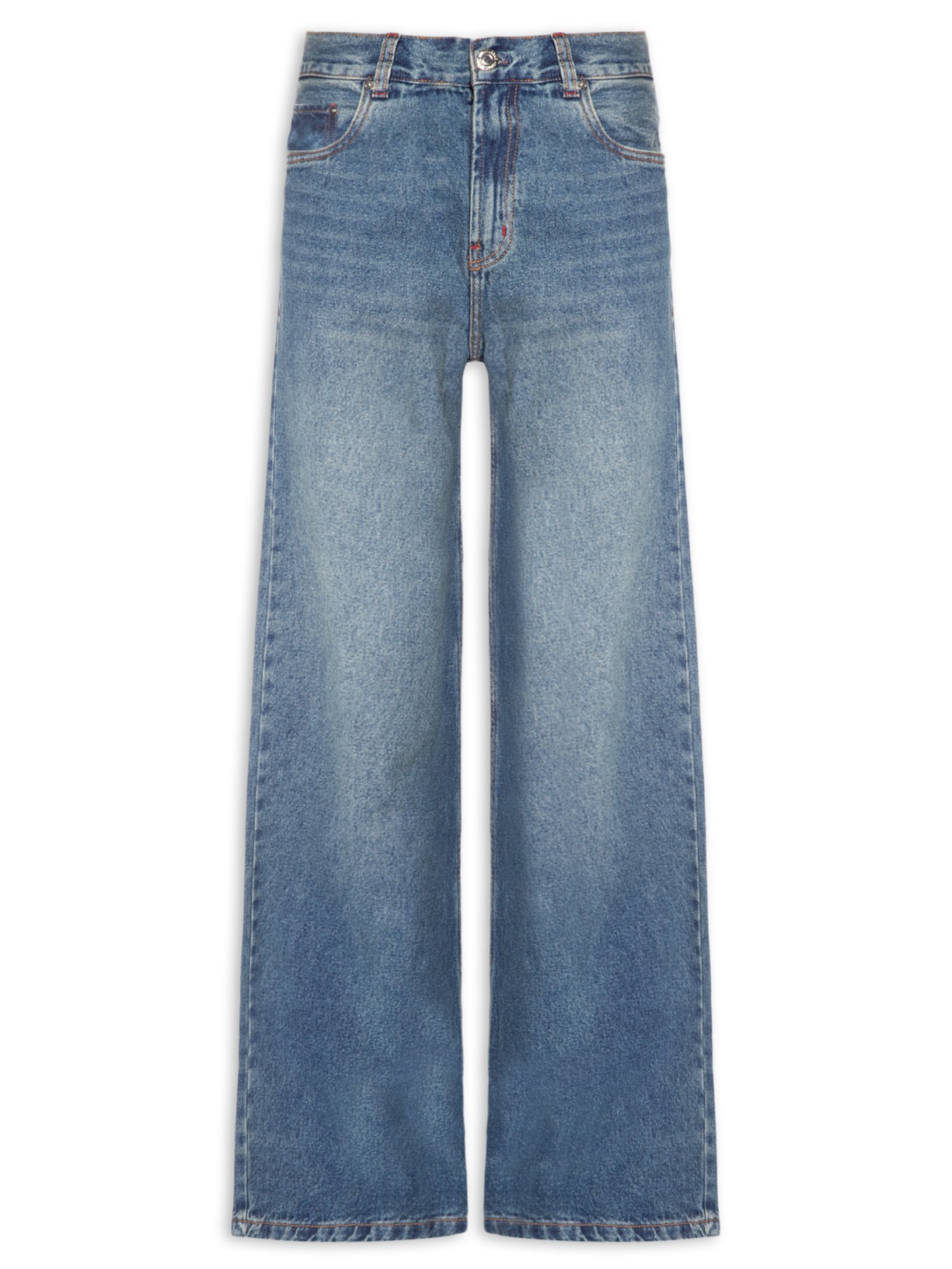 Calça Jeans Feminina Wide Leg Azul Animale Jeans