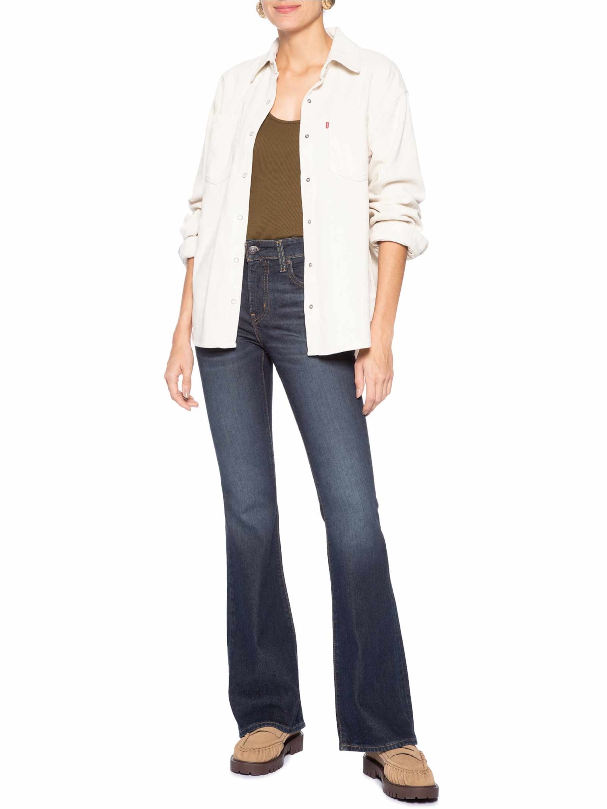 Calça Jeans Feminino 726 High Rise Flare Azul Levi's