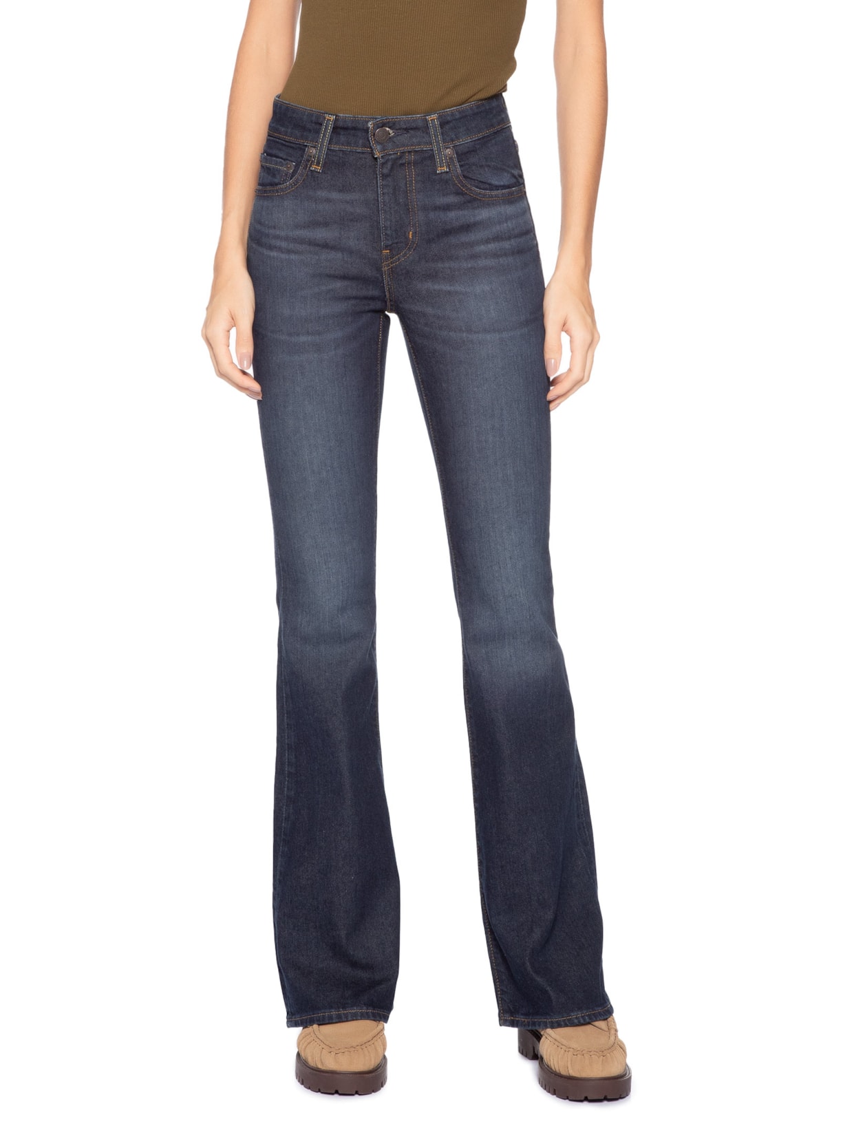 Calça Jeans Feminino 726 High Rise Flare Azul Levi's