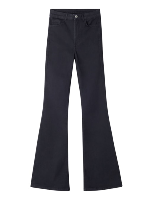 Calça Jeans Flare - Preto