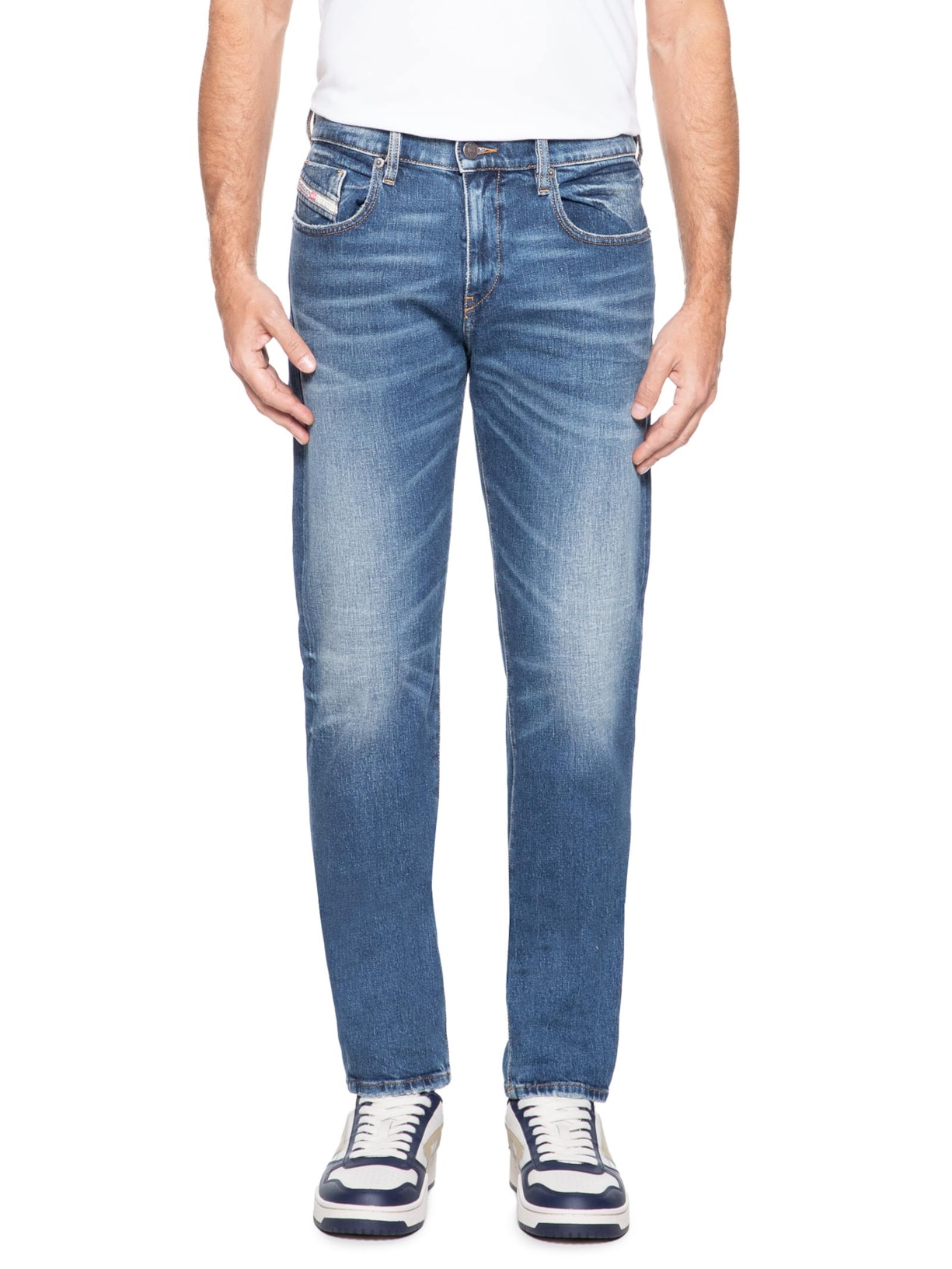 Calça Jeans Masculina 2019 D-Strukt L.32 Trousers Blue Denim Azul Diesel