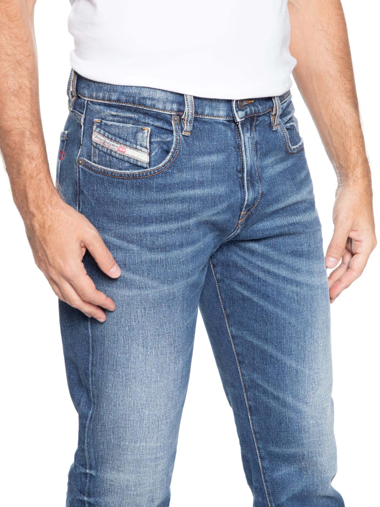 Calça Jeans Masculina 2019 D-Strukt L.32 Trousers Blue Denim Azul Diesel