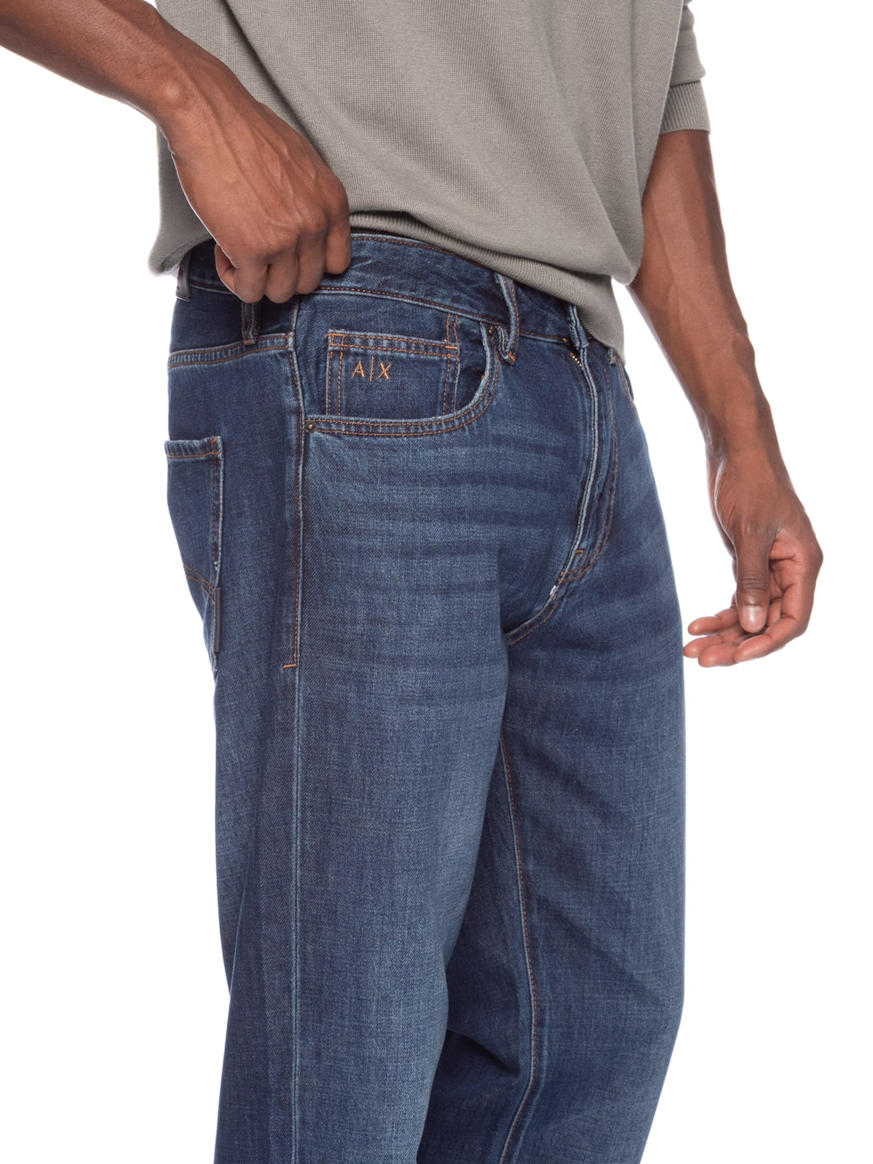 Calça Jeans Masculina 5 Pockets Azul Armani Exchange