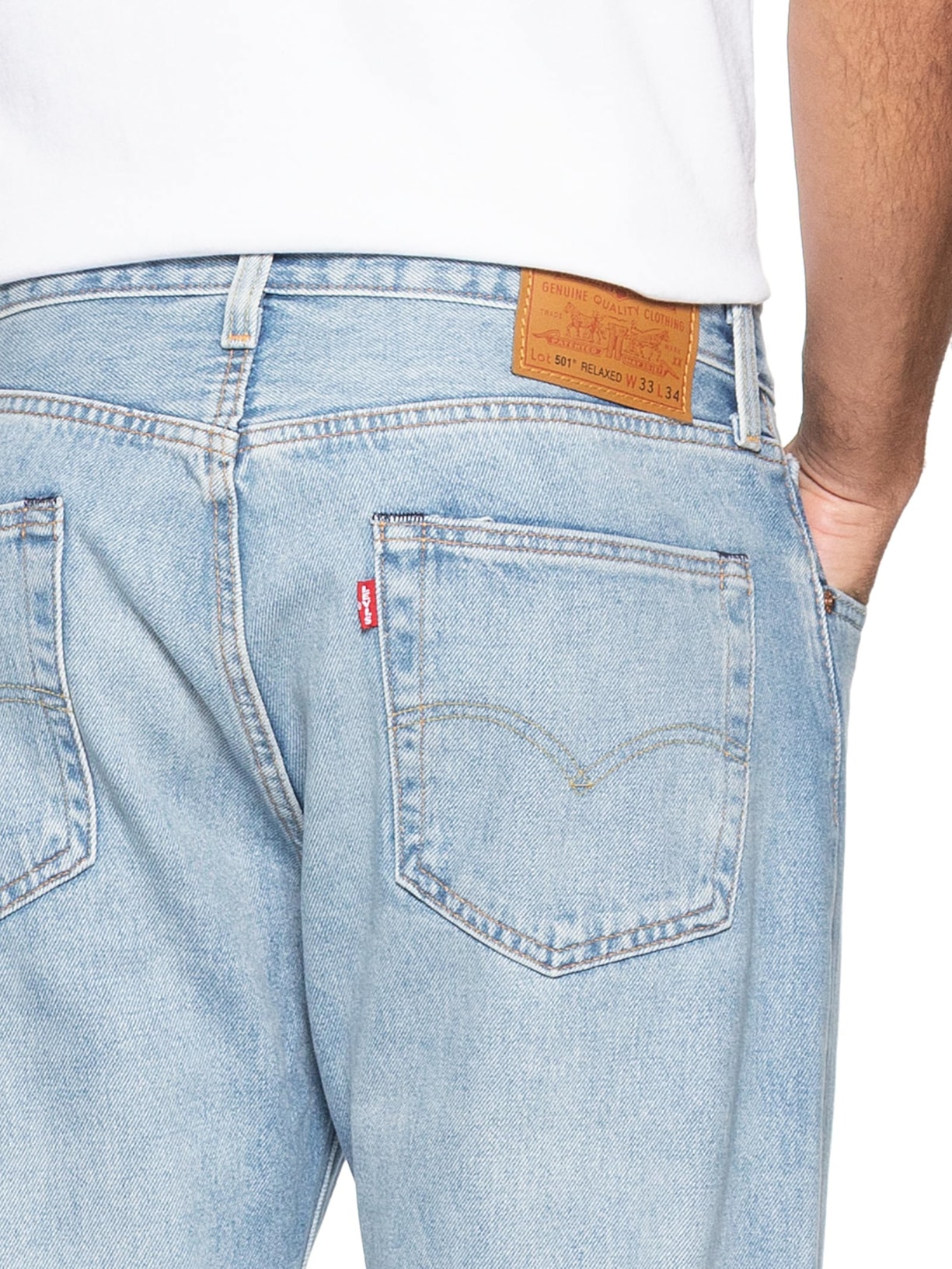 Calça Jeans Masculina 501  Relaxed Fit Reta Azul Levi's