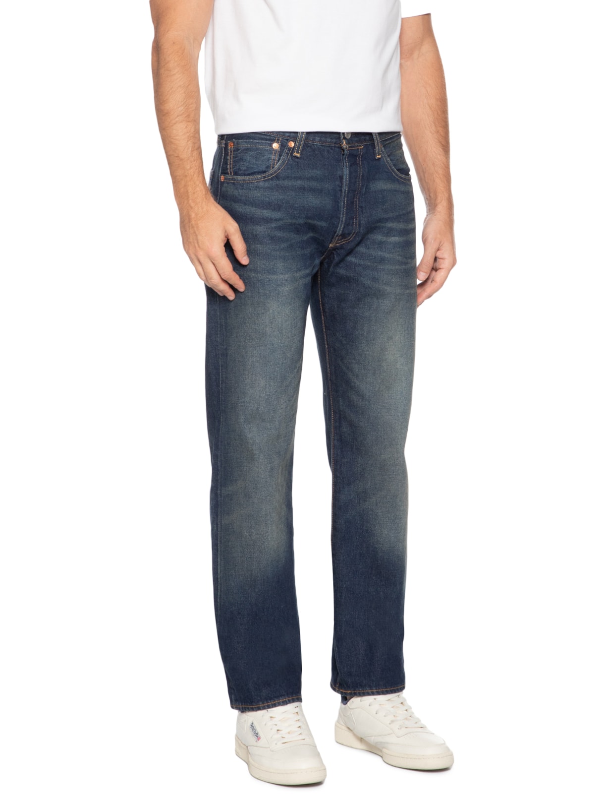 Calça Jeans Masculina 501® Original Fit Selvedge Azul Levi's