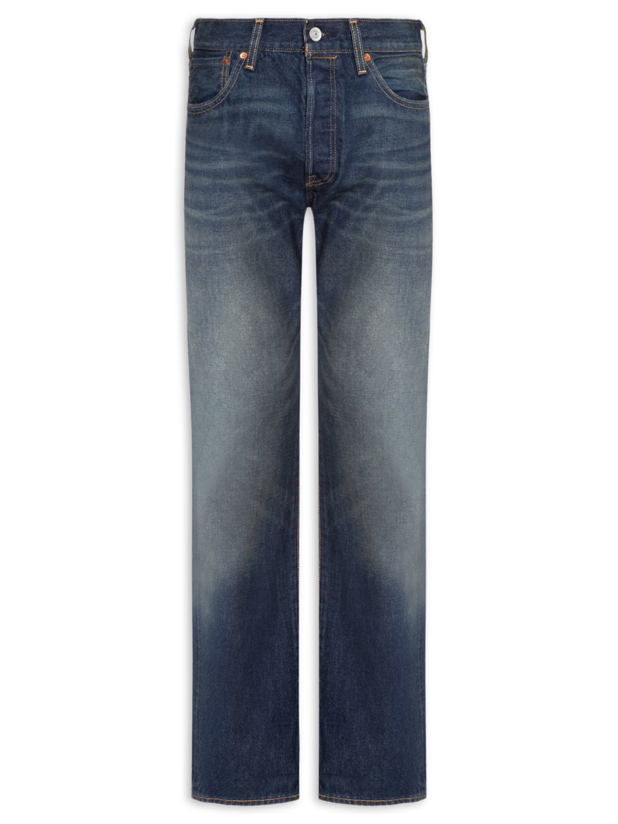 Calça Jeans Masculina 501® Original Fit Selvedge - Azul