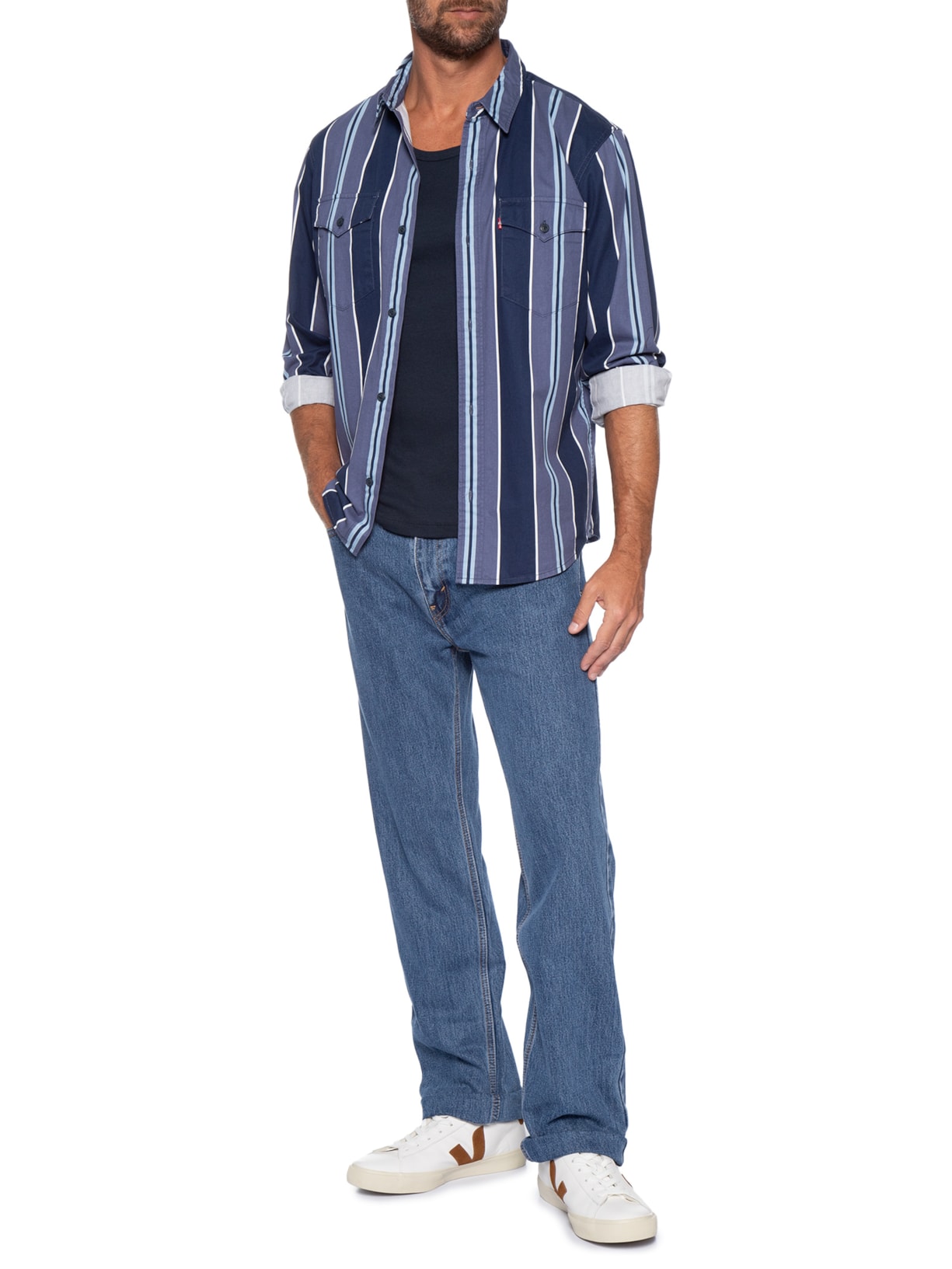 Calça Jeans Masculina 505® Regular Fit Azul Levi's