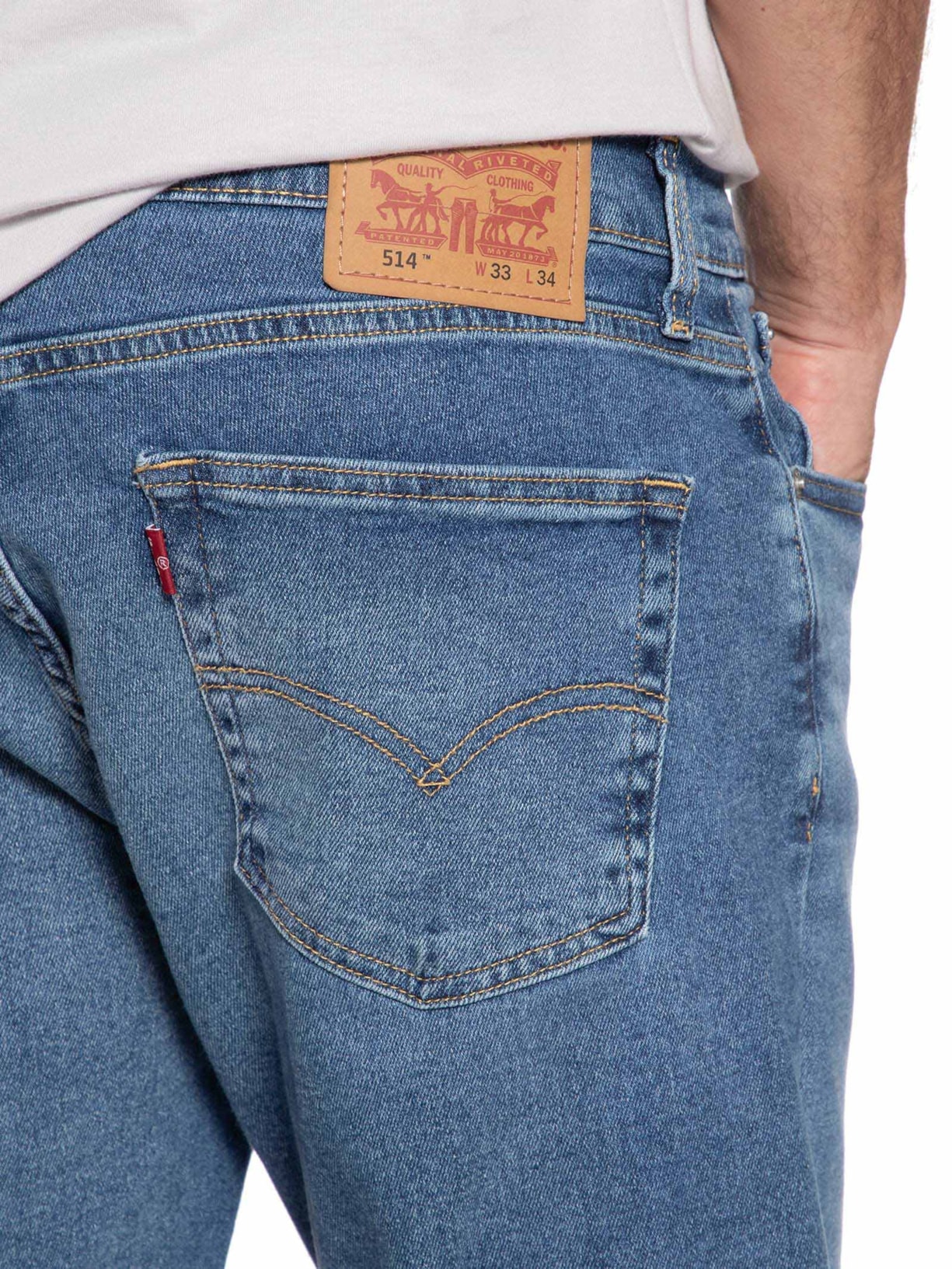 Calça Jeans Masculina 514® Straight Fit Azul Levi's