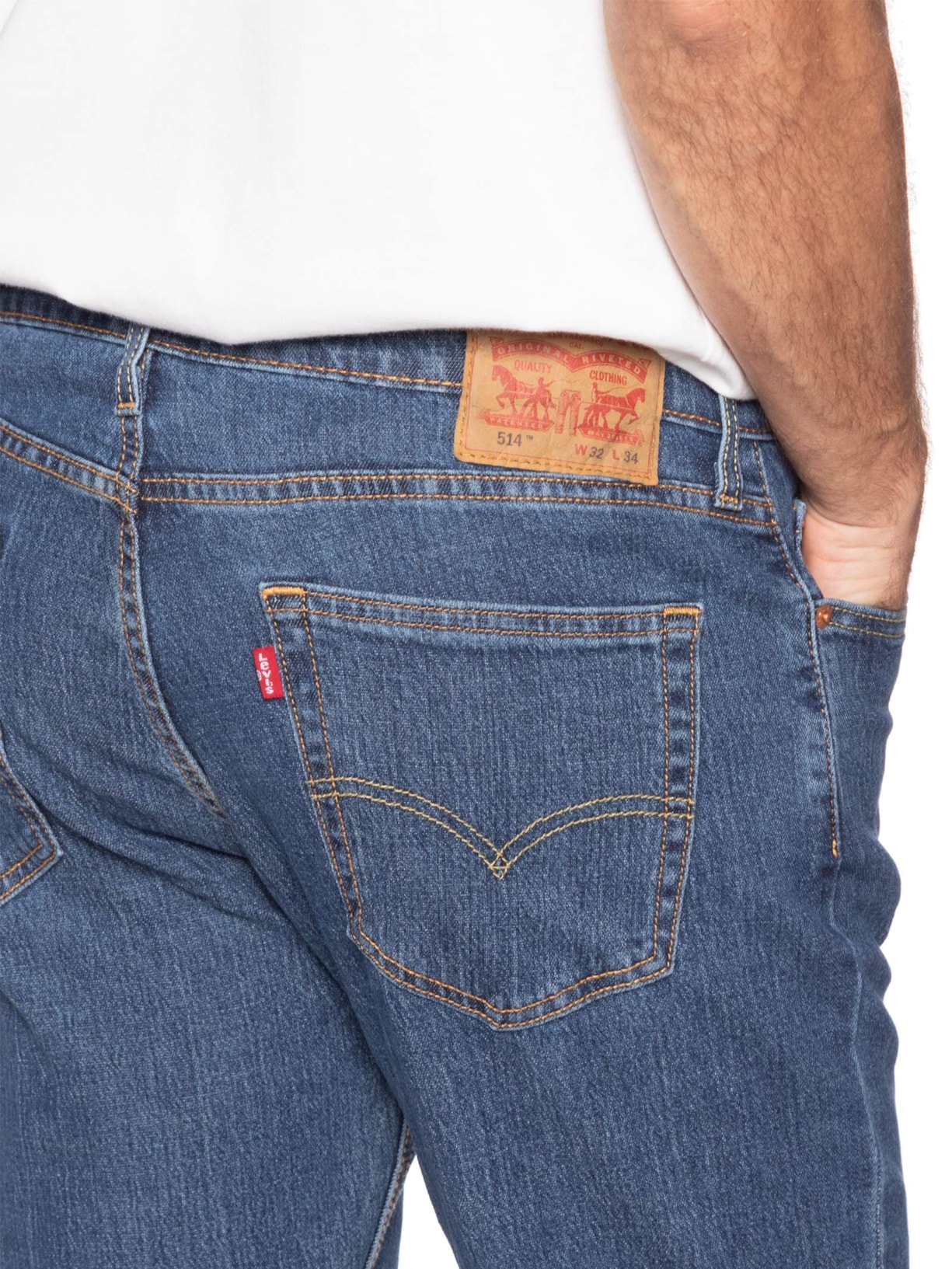 Calça Jeans Masculina 514® Straight Fit Azul Levi's