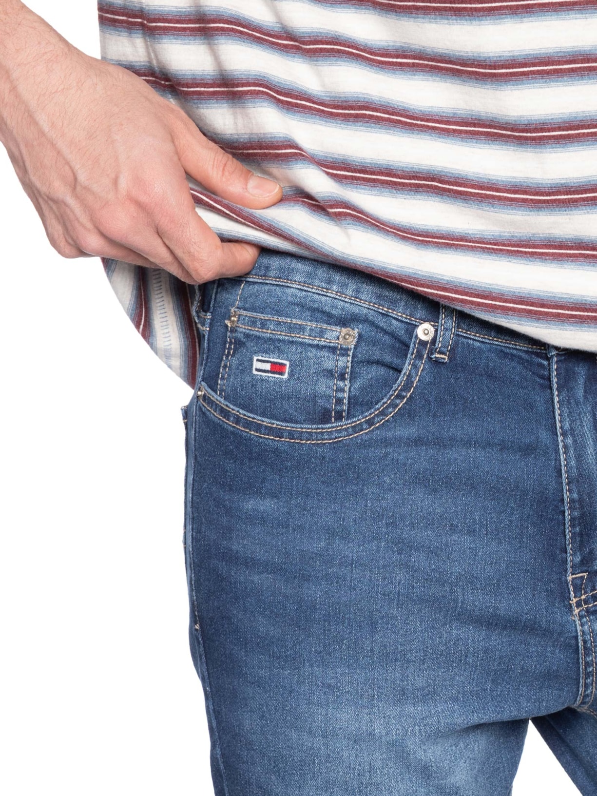 Calça Jeans Masculina Austin Slim Fit Tapered Azul Tommy Jeans