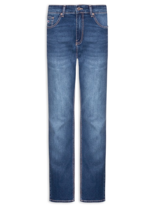 Calça Jeans Masculina Austin Slim Fit Tapered - Azul