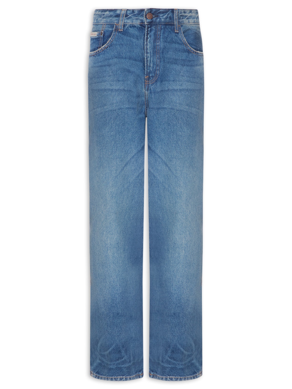 Calça Jeans Masculina Baggy 5 Pockets - Azul