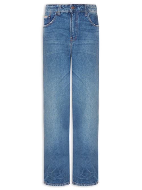 Calça Jeans Masculina Baggy 5 Pockets - Azul
