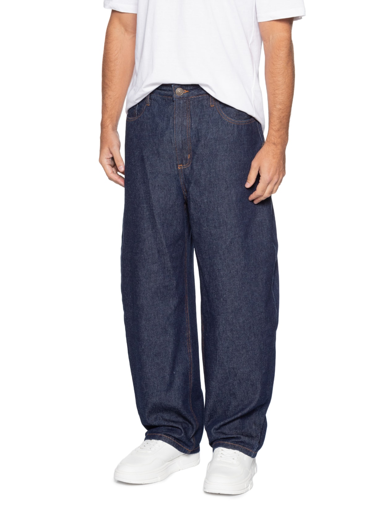 Calça Jeans Masculina Barrel Fit Azul Hering