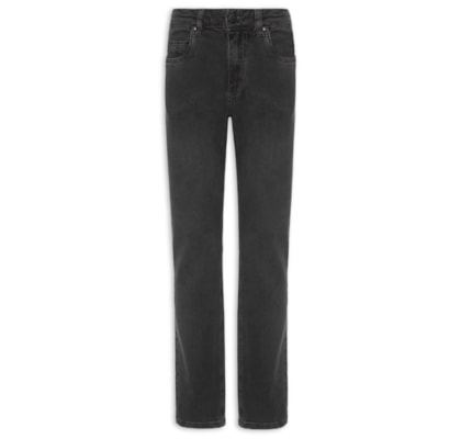 Calça Jeans Masculina Black Reta Fit - Preto