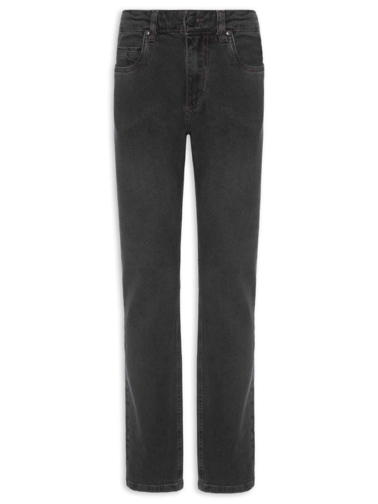 Calça Jeans Masculina Black Reta Fit - Preto