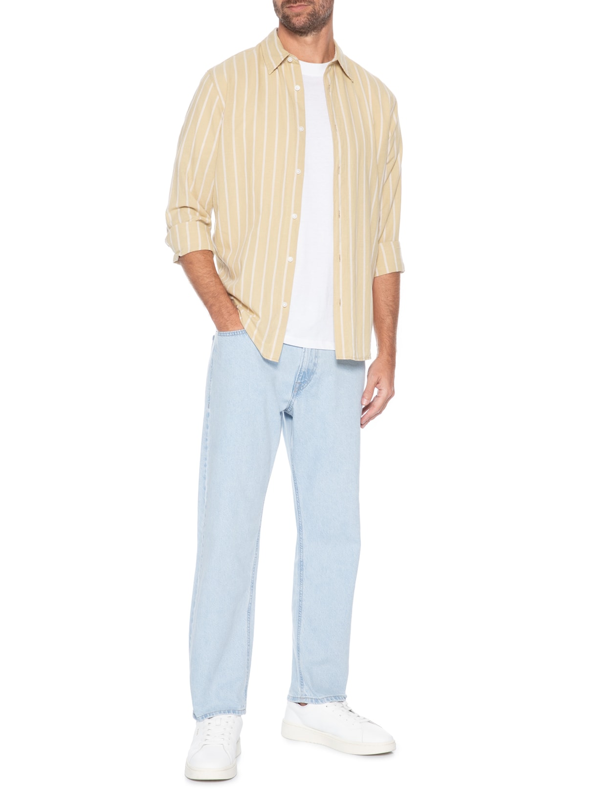 Calça Jeans Masculina Chris Original Fit Azul Jack & Jones