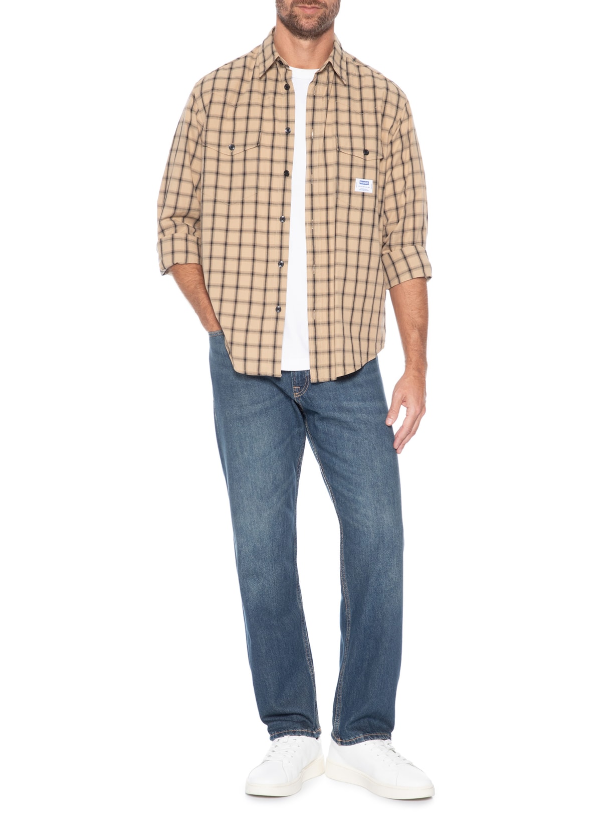 Calça Jeans Masculina Chris Original Fit Azul Jack & Jones