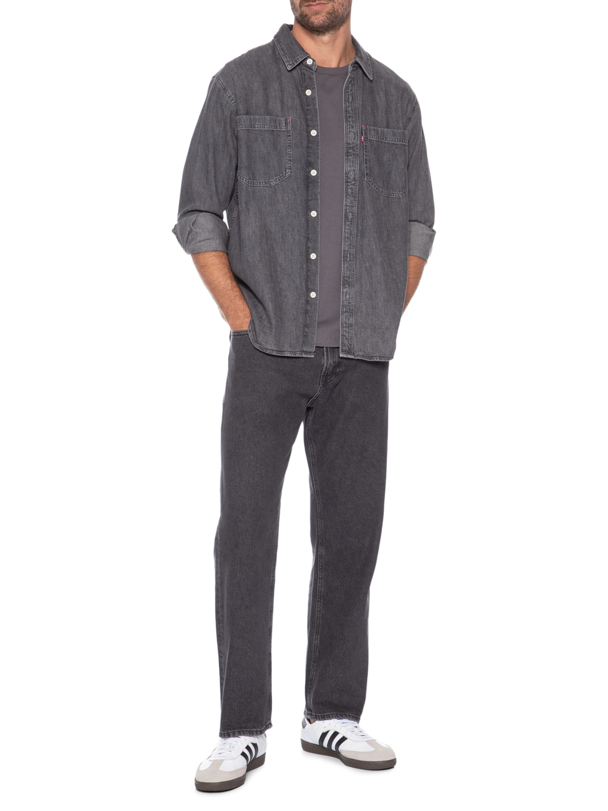 Calça Jeans Masculina Chris Original Fit Preto Jack & Jones