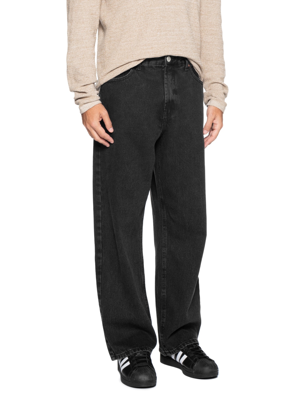 Calça Jeans Masculina Comfort Fit Preto Hering