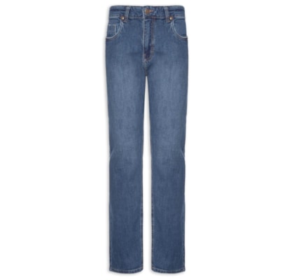 Calça Jeans Masculina Dirty Reta Fit - Azul