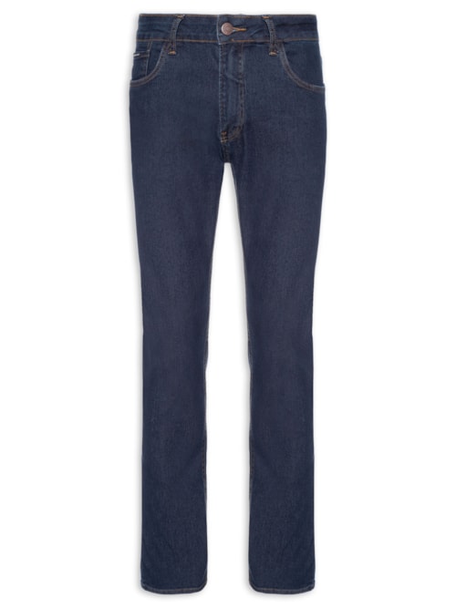 Calça Jeans Masculina Five Pockets Slim - Azul
