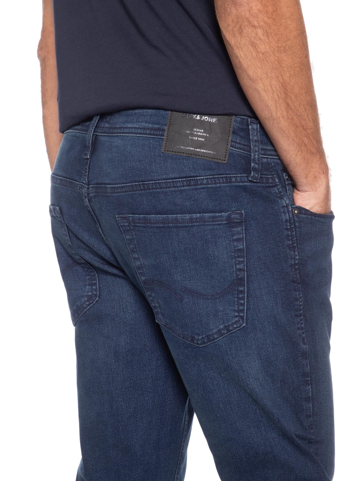 Calça Jeans Masculina Glenn Basic Azul Jack & Jones