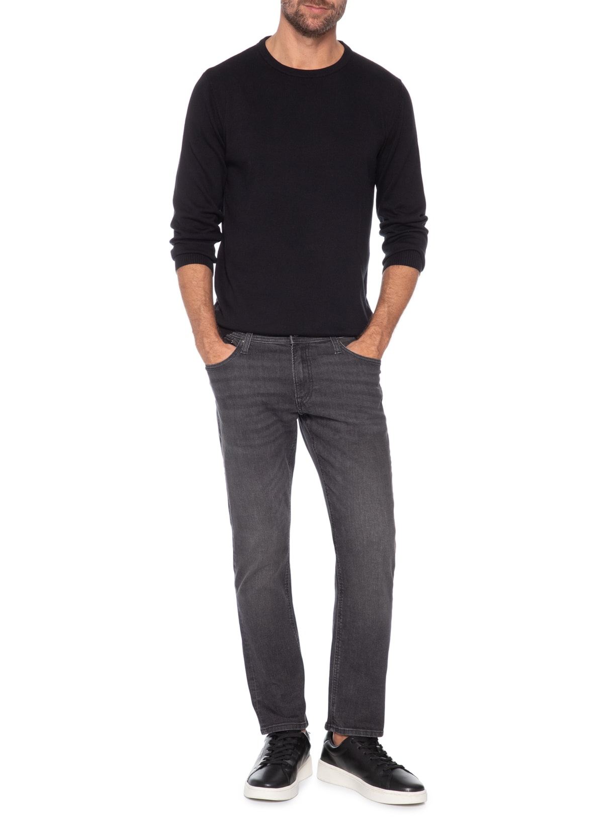 Calça Jeans Masculina Glenn Original Fit Preto Jack & Jones