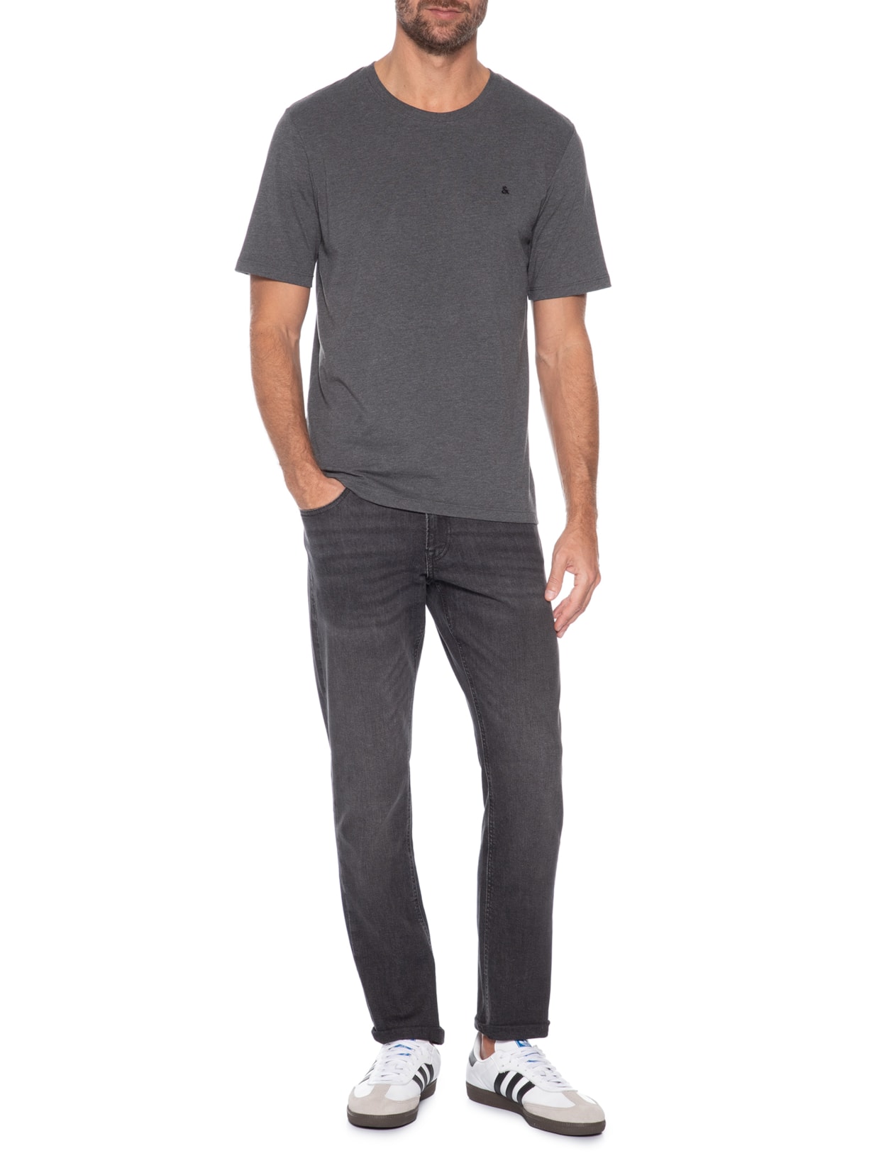 Calça Jeans Masculina Glenn Original Fit Preto Jack & Jones