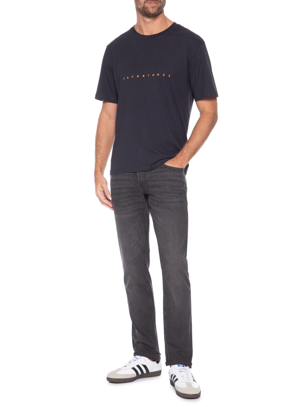 Calça Jeans Masculina Glenn Original Fit Preto Jack & Jones