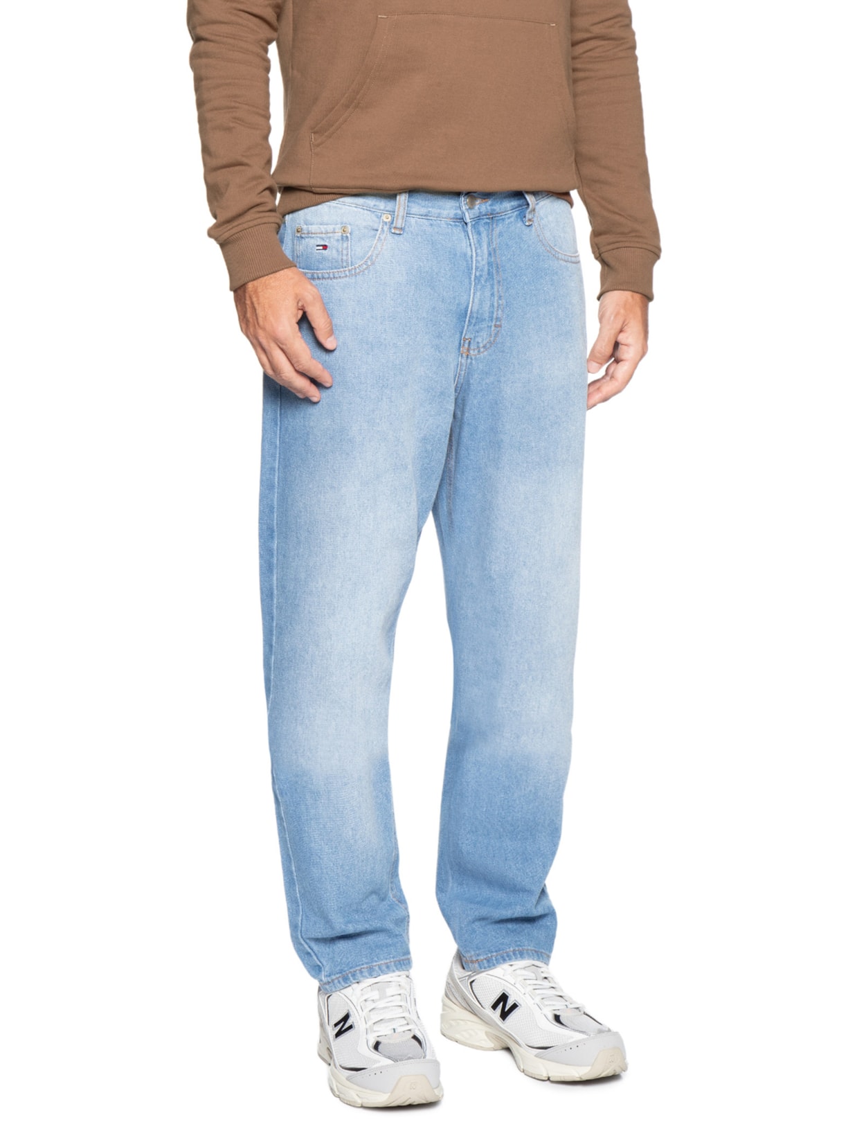 Calça Jeans Masculina Isaac Tapered Fit Azul Tommy Jeans