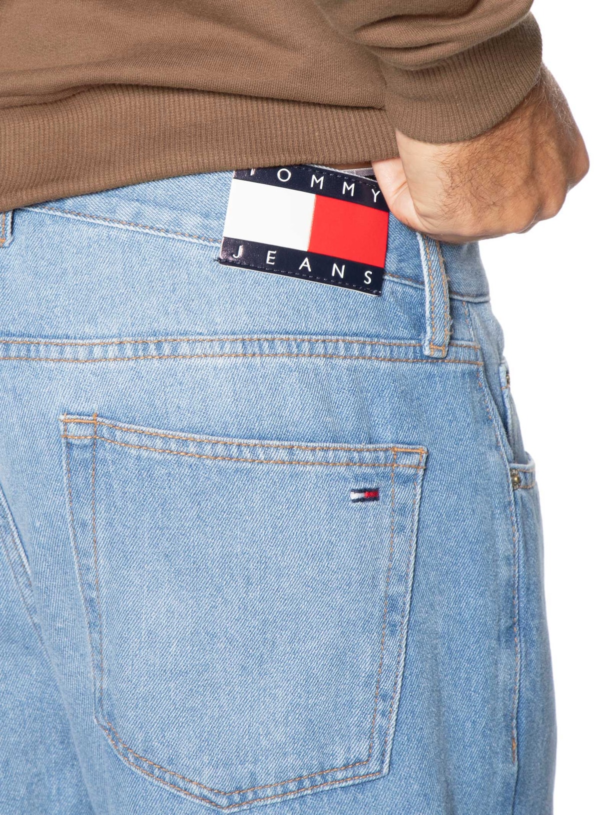 Calça Jeans Masculina Isaac Tapered Fit Azul Tommy Jeans