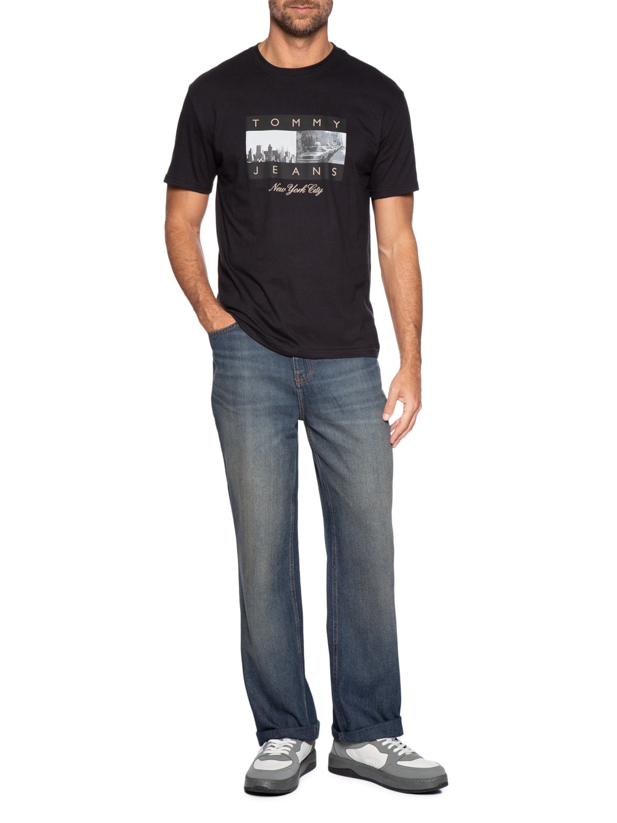 Calça Jeans Masculina Otis Regular Azul Tommy Jeans