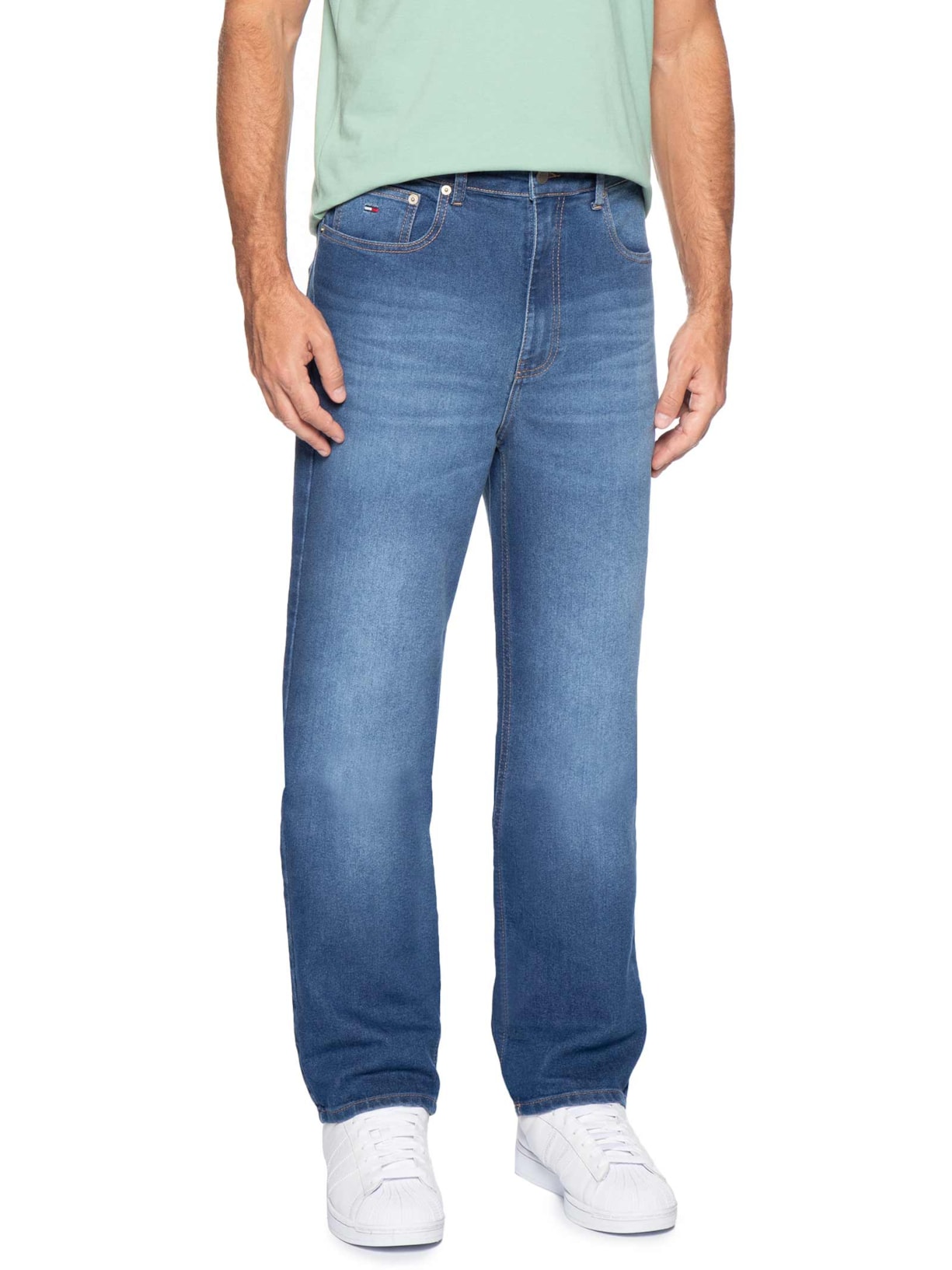 Calça Jeans Masculina Regular Fit Otis CBF DI6163 Azul Tommy Jeans