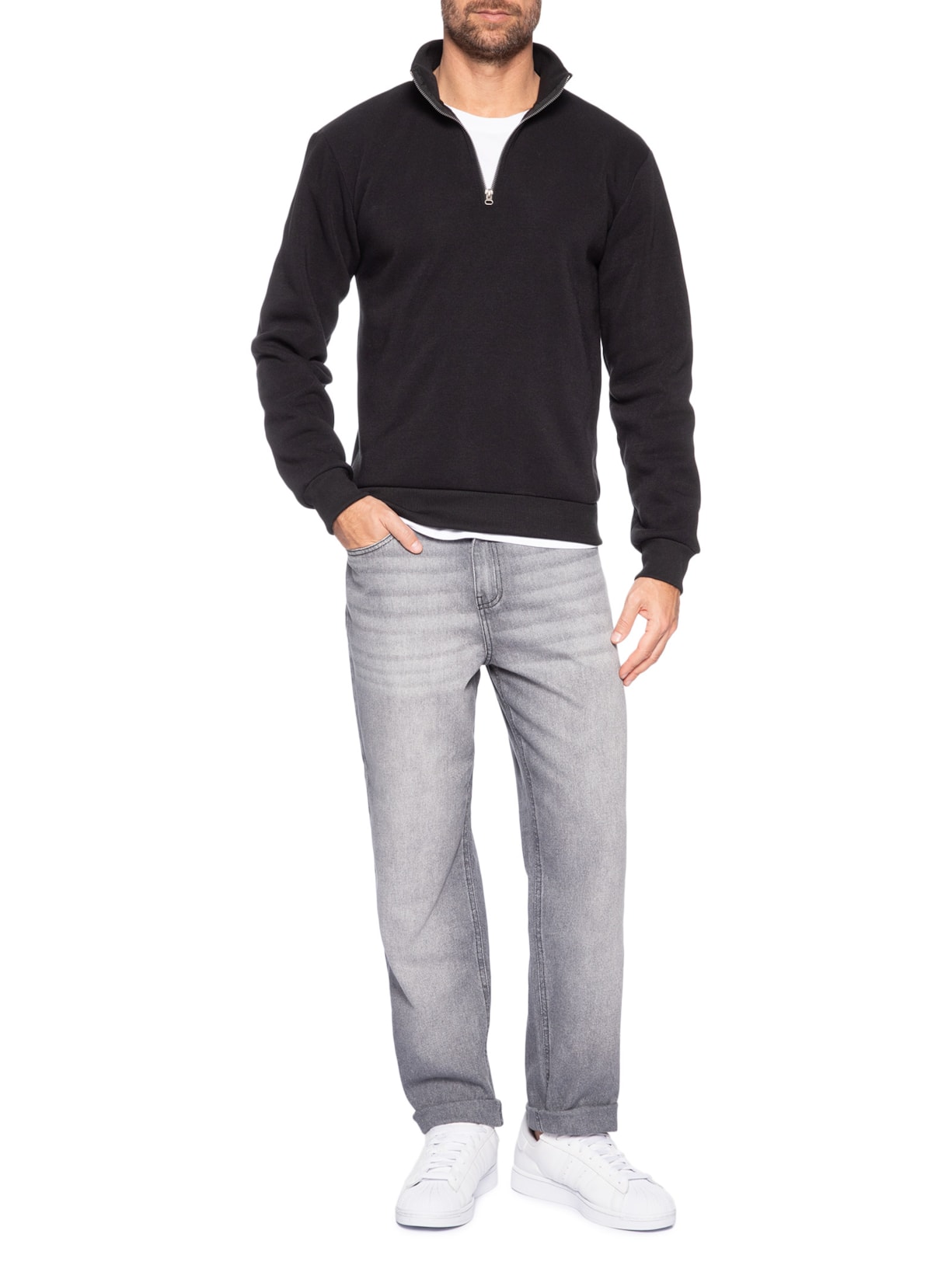 Calça Jeans Masculina Regular Tapped Fit Sonny Cinza Tommy Jeans