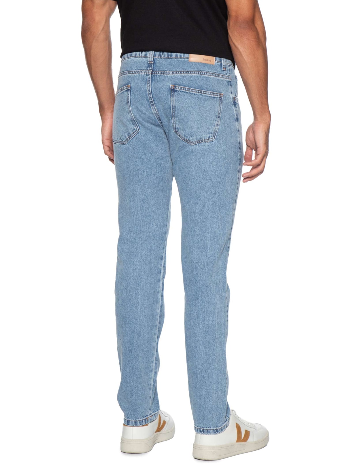 Calça Jeans Masculina Reta Azul Basiq Men