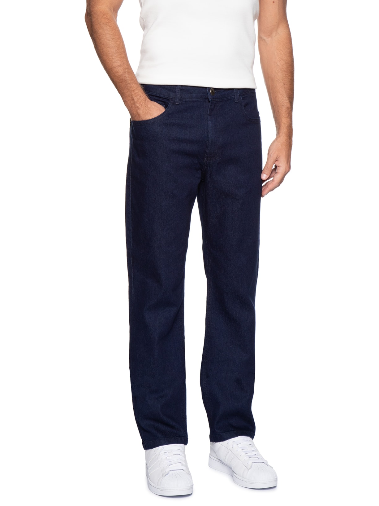 Calça Jeans Masculina Reta Fit Azul Hering
