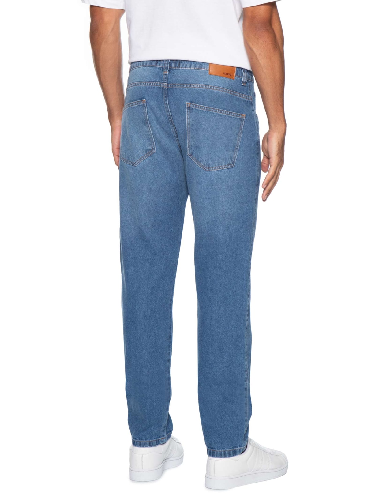 Calça Jeans Masculina Reta – Azul Basiq Men