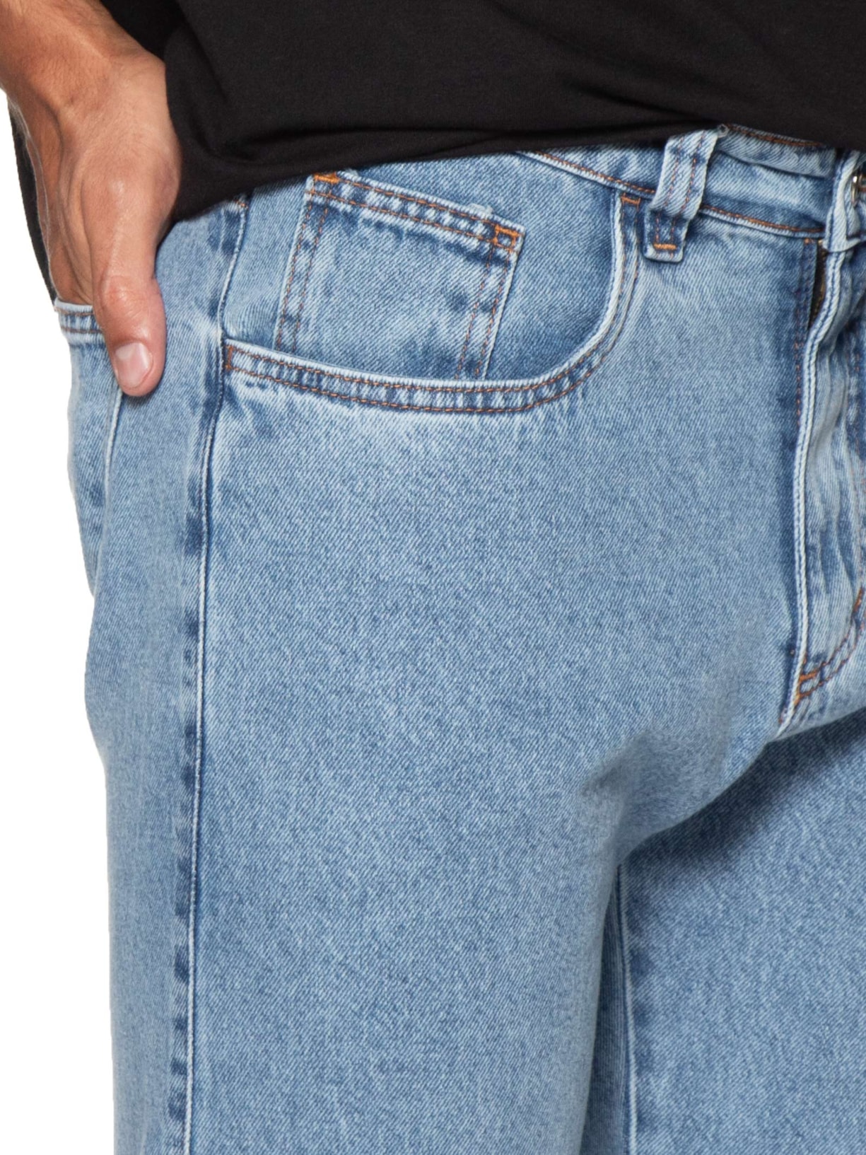 Calça Jeans Masculina Reta – Azul Basiq Men