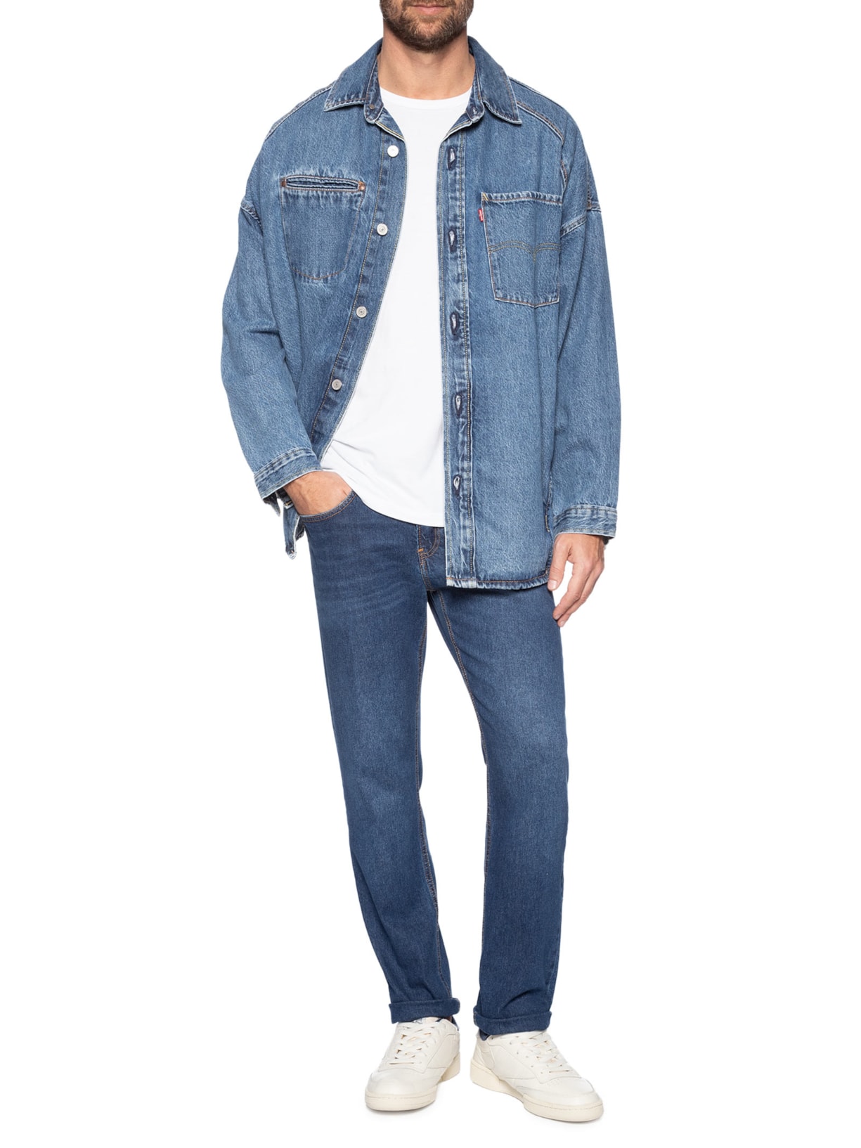 Calça Jeans Masculina Skinny 5 Pockets Azul Calvin Klein Jeans