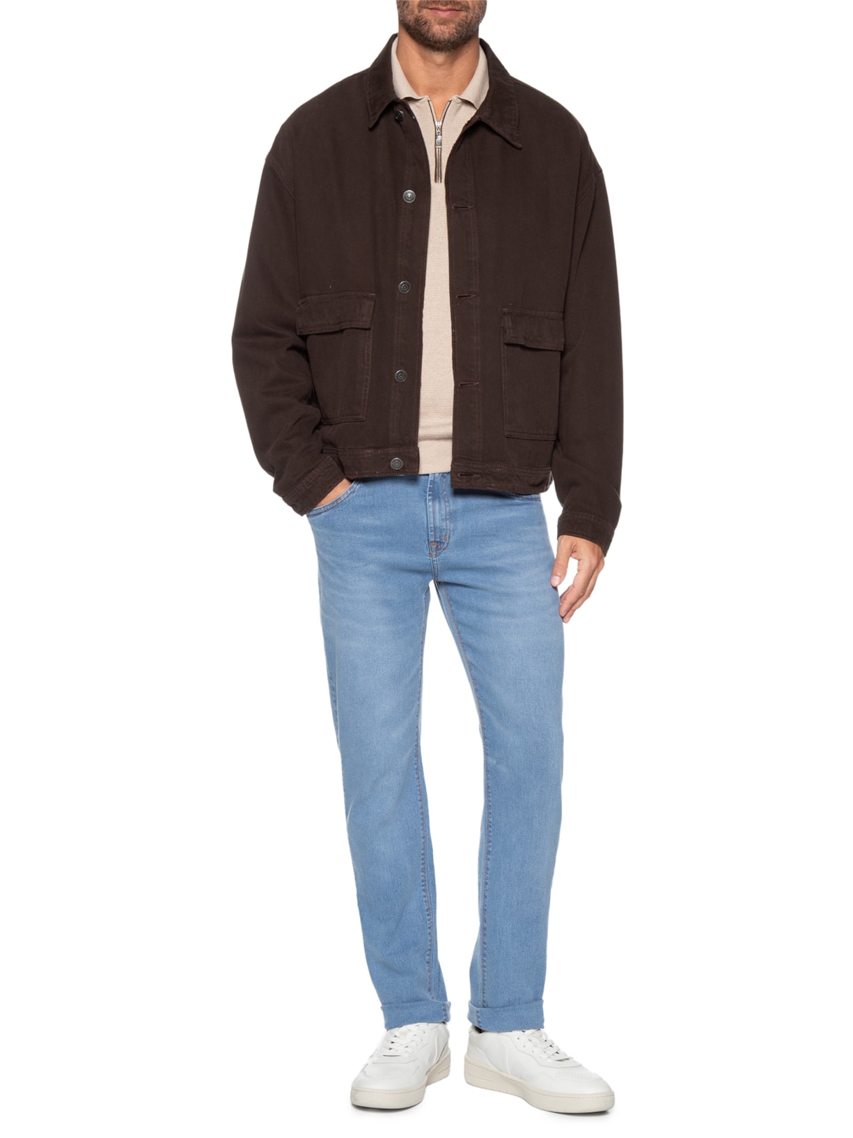 Calça Jeans Masculina Slim Classic Azul Sergio K