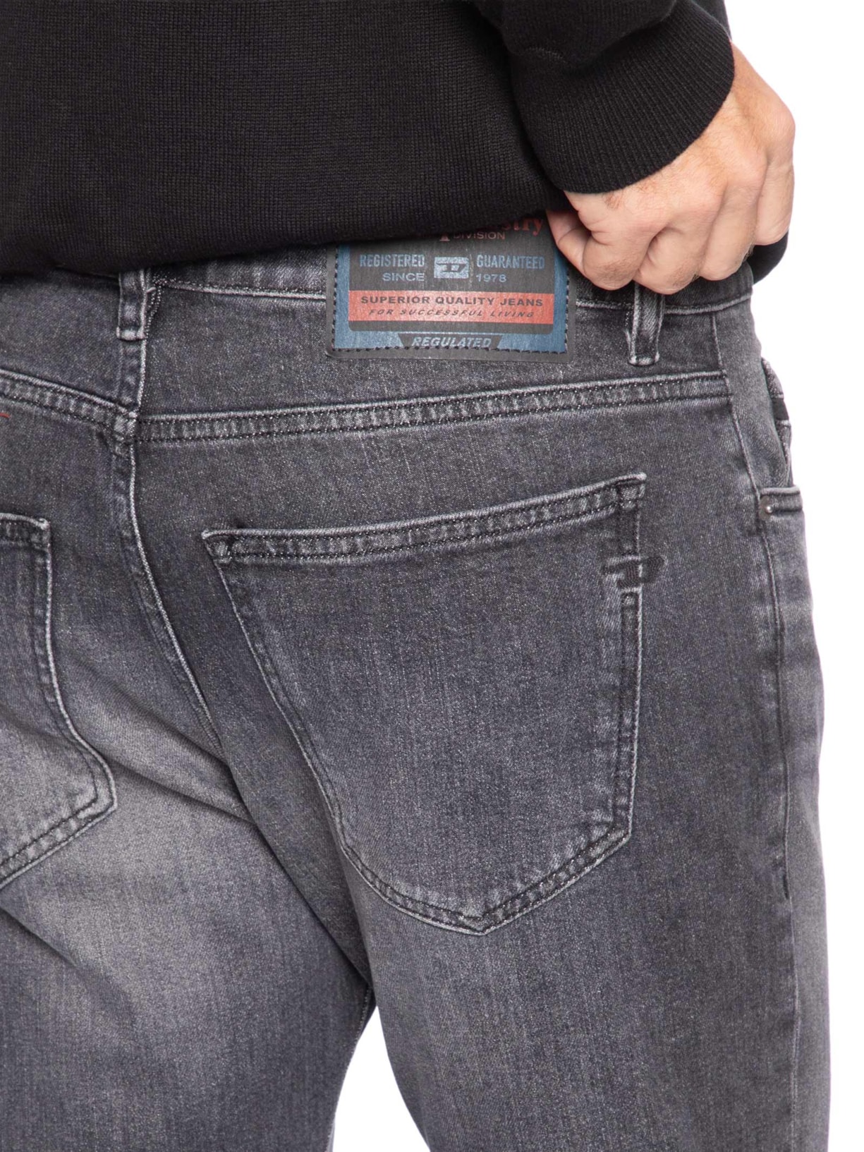 Calça Jeans Masculina Slim D Strukt – Preto Diesel