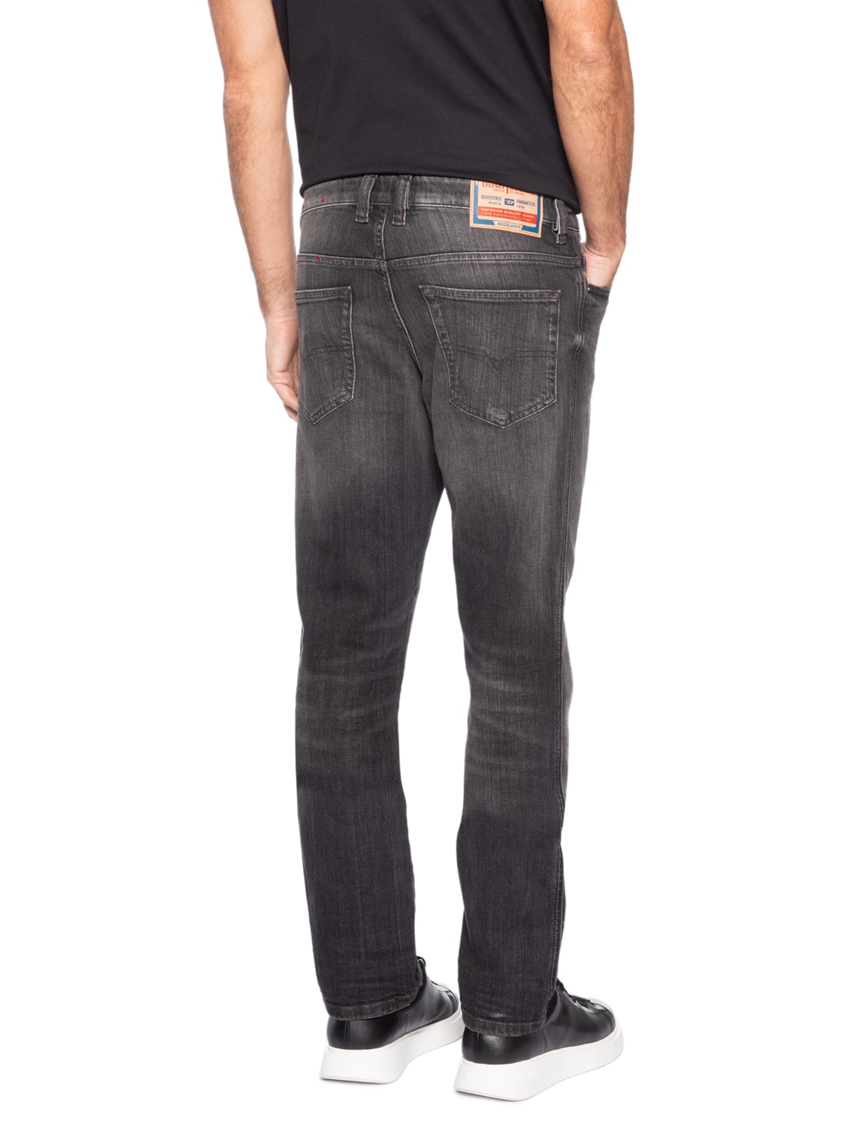 Calça Jeans Masculina Slim D-Vyl – Preto Diesel