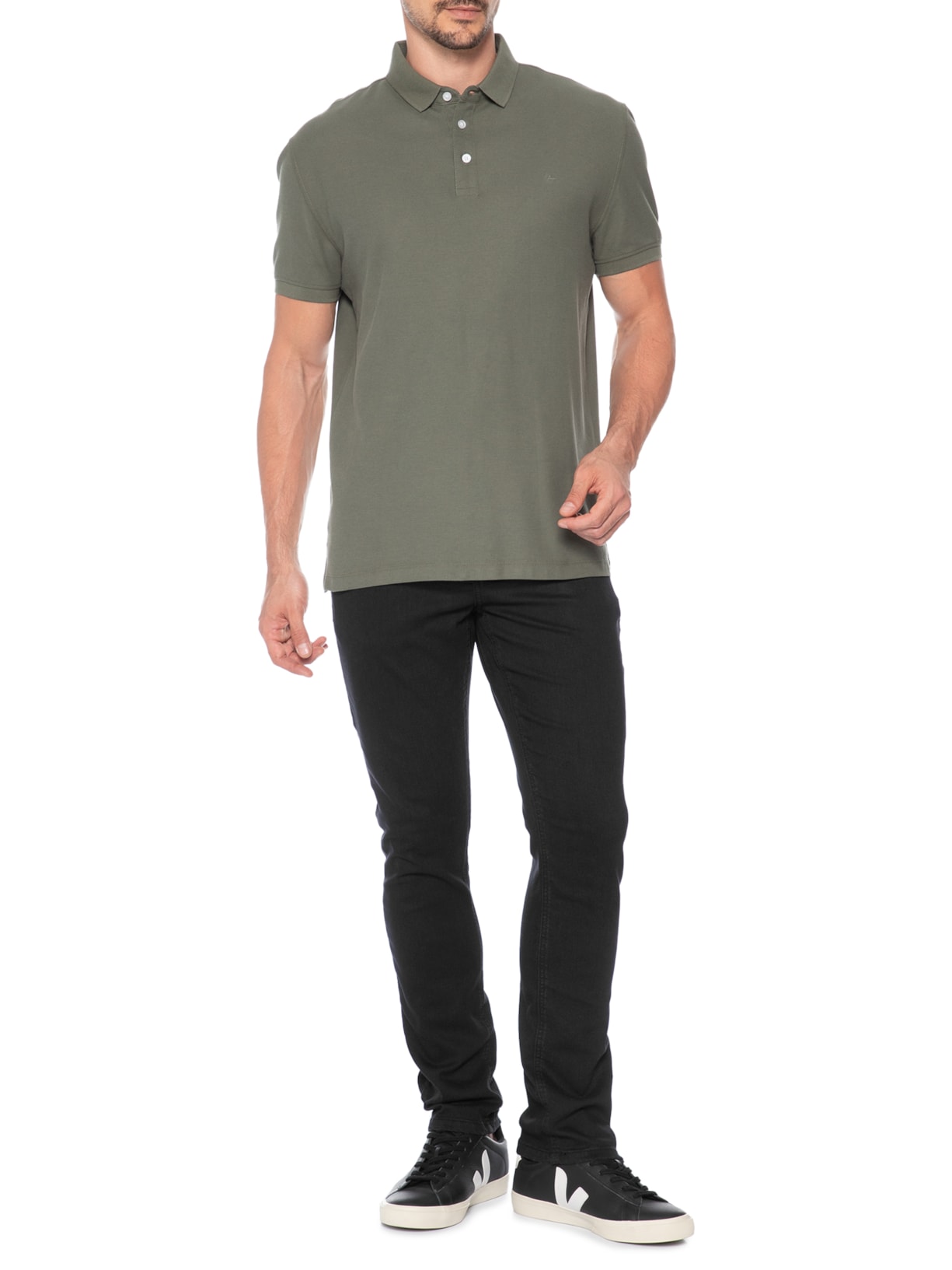 Calça Jeans Masculina Slim Fit Amaciada Preto Aramis