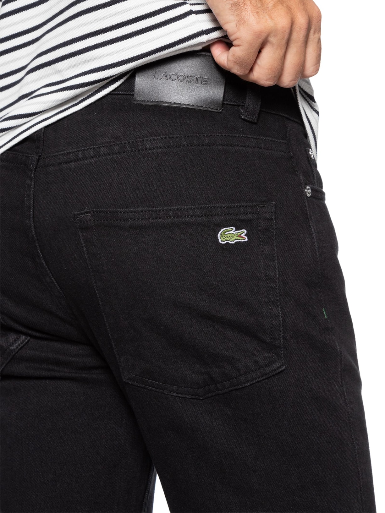 Calça Jeans Masculina Slim Fit Azul Lacoste